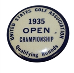 1935 US Open at Oakmont CC Qualifying Rounds Badge - Sam Parks Jr Winner