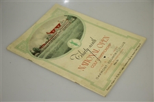 1935 US Open at Oakmont CC Program - Sam Parks Jr Winner