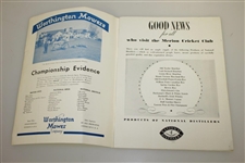 1934 US Open Championship at Merion Cricket Club Program - Olin Dutra Winner