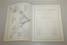 1934 US Open Championship at Merion Cricket Club Program - Olin Dutra Winner