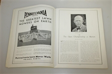 1934 US Open Championship at Merion Cricket Club Program - Olin Dutra Winner