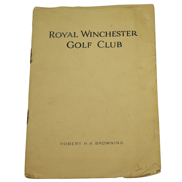 1934 Royal Winchester Golf Club by Robert HK Browning