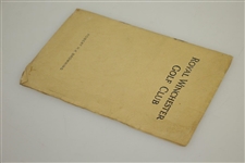 1934 Royal Winchester Golf Club by Robert HK Browning