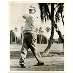 Whitey Ford 1960s Signed 8x10 Golfing Photograph JSA ALOA