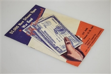 1944 $5,000 New Orleans Open War Bond Golf Tournament at City Park Program - Sammy Byrd Win