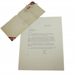 Ben Hogan Signed 1950 Personal Letter to Rod Munday Attempting to Set Up Exhibition JSA ALOA