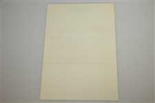 Byron Nelson Signed 1965 Personal Letter to Rod Munday w/ IKE & PGA Champ Mention JSA ALOA