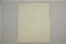 Henry Cotton Signed 1956 Personal Letter to Rod Munday w/ Appearance Fee Content JSA ALOA