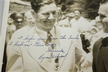 Bryon Nelson Signed 1939 US Open 8x10 Photo w/ Inscription About that Day JSA ALOA