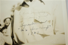 Craig Wood & Byron Nelson Signed & Inscribed w/ US Open Victories 8x10 Photo JSA ALOA