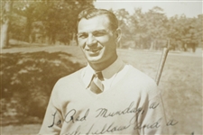 Ben Hogan Signed & Inscribed Period 8x10 Photo w/ Original 1948 3x5 JSA ALOA