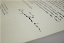 Dwight Eisenhower Signed Letterhead to Munday Explaining Donations to Club JSA ALOA