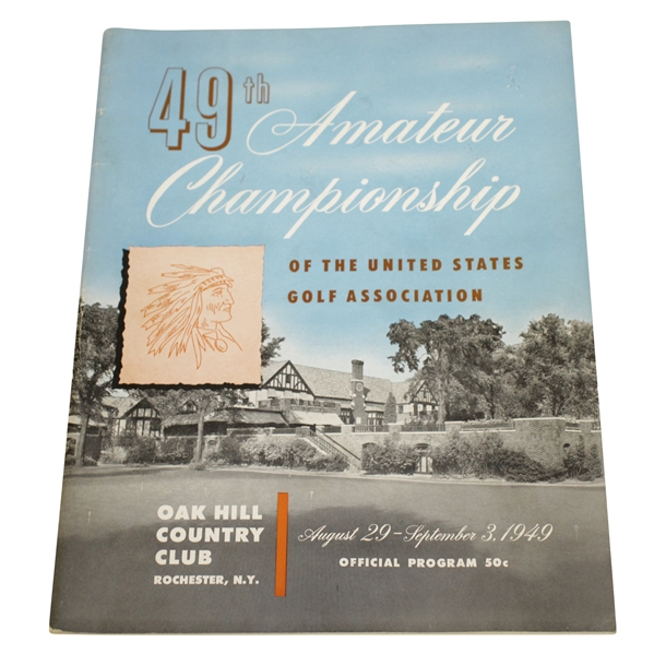 1949 US Amateur Championship at Oak Hill CC Program - Charles Coe Winner