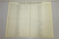 1945 PGA 'Daily Mail' Golf Tournament at St Andrews, Fife Competitor Ticket, Photos & Program
