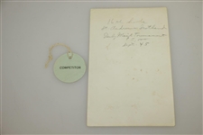 1945 PGA 'Daily Mail' Golf Tournament at St Andrews, Fife Competitor Ticket, Photos & Program