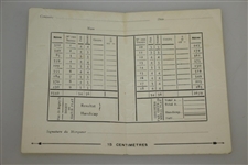 Rod Munday's US Army Certificate for 1945 USFET Golf Champ 3rd, Horton Smith Photo & Scorecard - Biarritz France