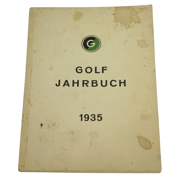 1935 Golf Jahrbuch German Golf Yearbook