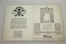 1930 Gateway to Golf Wilson-Western Sporting Goods Booklet