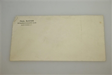 Paul Runyan Signed Augusta National Golf Club Letterhead Regarding Munday Dinner JSA ALOA
