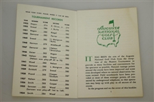 1954 Masters Tournament Spectator Guide - Sam Snead Win