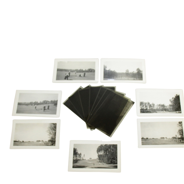 1946 Original Augusta National Golf Club Photos w/ Negatives - 10th, 13th, 18th & Clubhouse