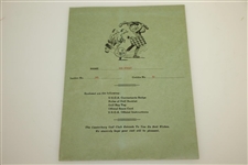1946 US Open Contestant Packet w/ Souvenir Rules Booklet - Lloyd Mangrum Wins