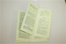 1946 US Open Contestant Packet w/ Souvenir Rules Booklet - Lloyd Mangrum Wins