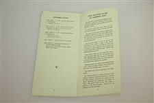 1946 US Open Contestant Packet w/ Souvenir Rules Booklet - Lloyd Mangrum Wins