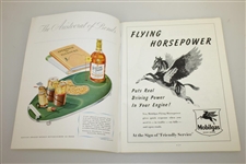 1947 US Open at St. Louis Country Club Program w/ Pairing Sheet - Lew Worsham Winner