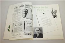 1947 US Open at St. Louis Country Club Program w/ Pairing Sheet - Lew Worsham Winner