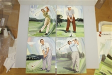 1960 MacGregor Staff Illustrations Set Incl. Demaret, Nelson & Armour - 20 Total