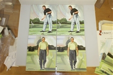 1960 MacGregor Staff Illustrations Set Incl. Demaret, Nelson & Armour - 20 Total