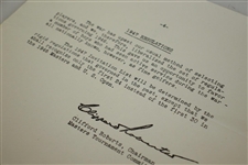 1946 Masters Press Correspondence & Information - Herman Keiser Win