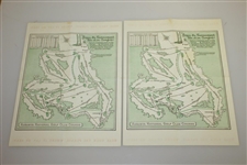 1946 Masters Tournament Thursday & Friday Pairing Sheets - Herman Keiser Win