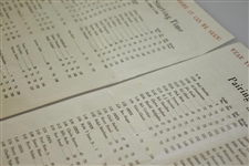 1946 Masters Tournament Saturday Pairing Sheets - Herman Keiser Win