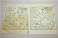1946 Masters Tournament Saturday Pairing Sheets - Herman Keiser Win