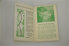 1947 Columbia Country Club Stroke Book 'For a Picture Analysis of Your Game'