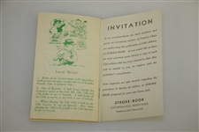 1947 Columbia Country Club Stroke Book 'For a Picture Analysis of Your Game'
