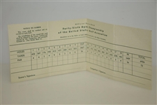 1946 US Open at Canterbury GC Official Scorecard - Lloyd Mangrum Winner