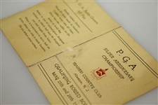 1942 PGA Championship at Seaview CC Qualifying Rd Scorecard - Craig Wood & Munday Scored