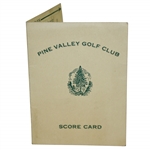Pine Valley Golf Club Scorecard w/ Six Inch Stymie Gauge