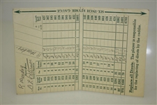 Pine Valley Golf Club Scorecard w/ Six Inch Stymie Gauge