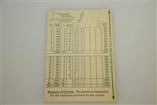 Pine Valley Golf Club Scorecard w/ Six Inch Stymie Gauge