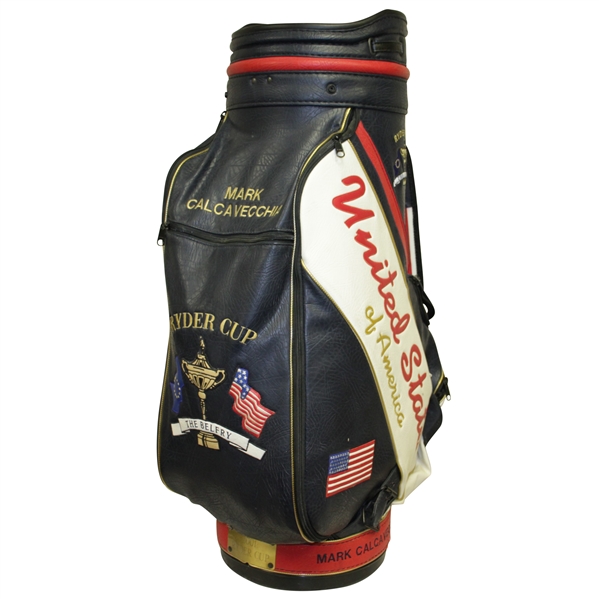 Mark Calcavecchia's Personal 2002 Ryder Cup Team Issued & Used Golf Bag - '2001'