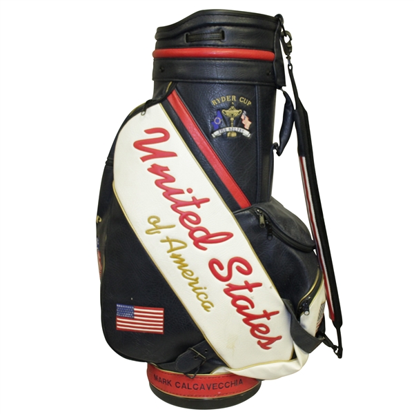 Mark Calcavecchia's Personal 2002 Ryder Cup Team Issued & Used Golf Bag - '2001'