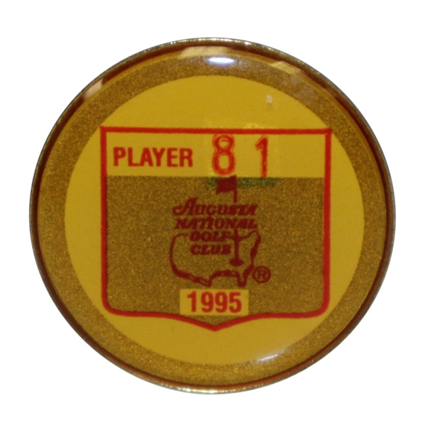 Mark Calcavecchias 1995 Masters Tournament Contestant Badge #81