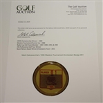 Mark Calcavecchia's 1995 Masters Tournament Contestant Badge #81