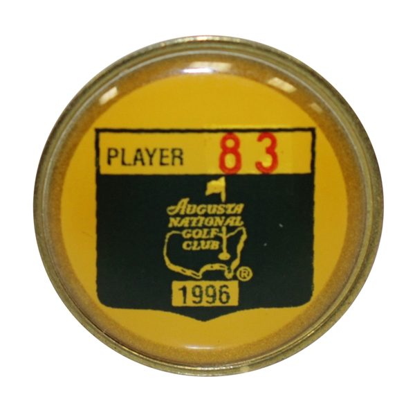 Mark Calcavecchias 1996 Masters Tournament Contestant Badge #83