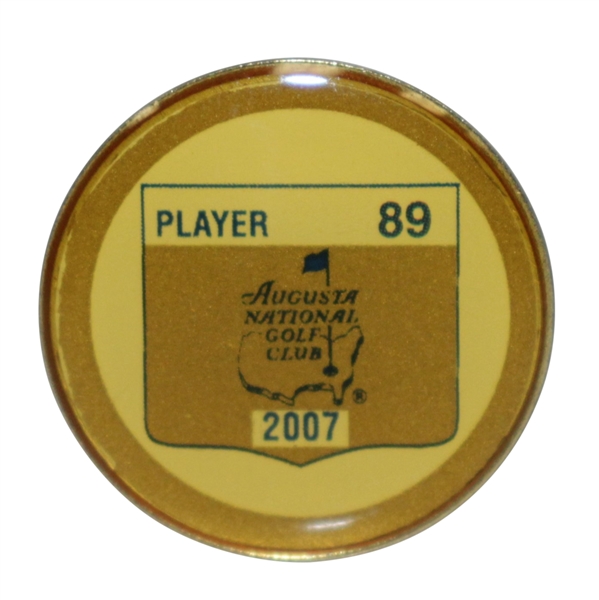 Mark Calcavecchias 2007 Masters Tournament Contestant Badge #89