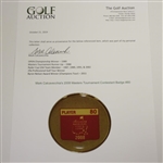 Mark Calcavecchia's 2008 Masters Tournament Contestant Badge #80
